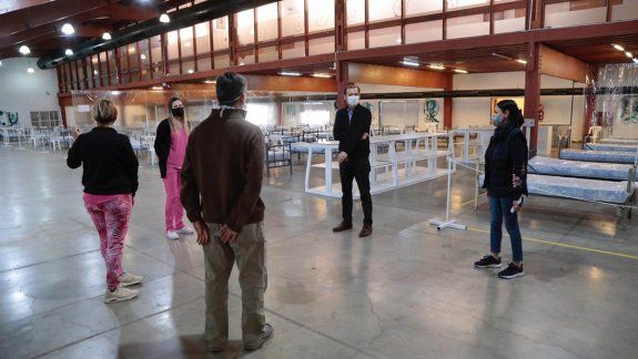 Habilitaron el hospital de campaña en Espacio Duam