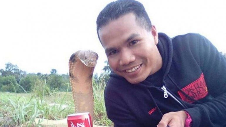 Una cobra mató a un famoso domador de serpientes en Malasia