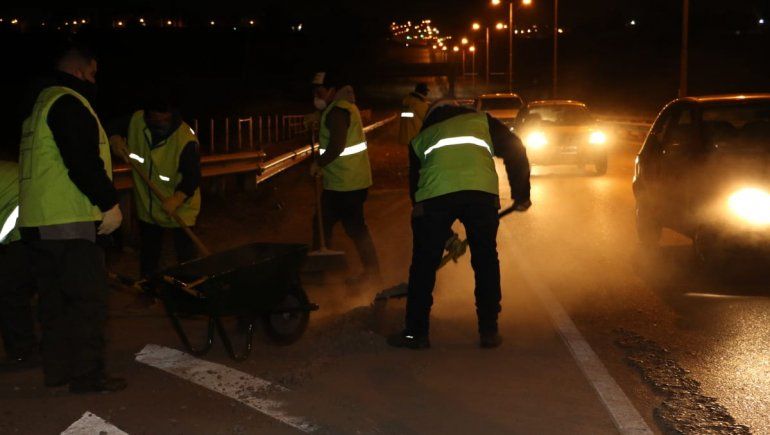 Operativo de limpieza: retiraron residuos de la Avenida Alfonsín