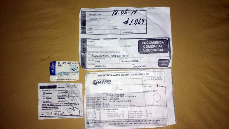 La víctima presentó las pruebas de la estafa ante Defensa del Consumidor.