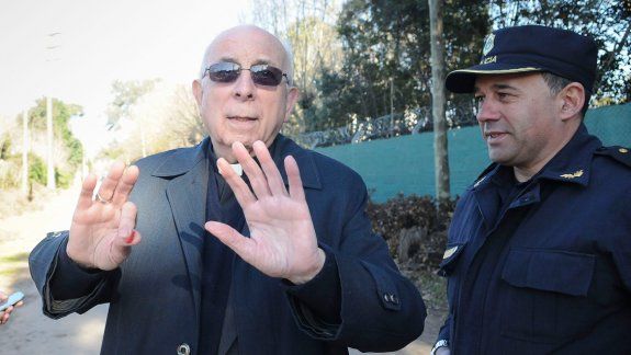 Agustín Radrizzani, ayer, durante una visita al polémico monasterio.