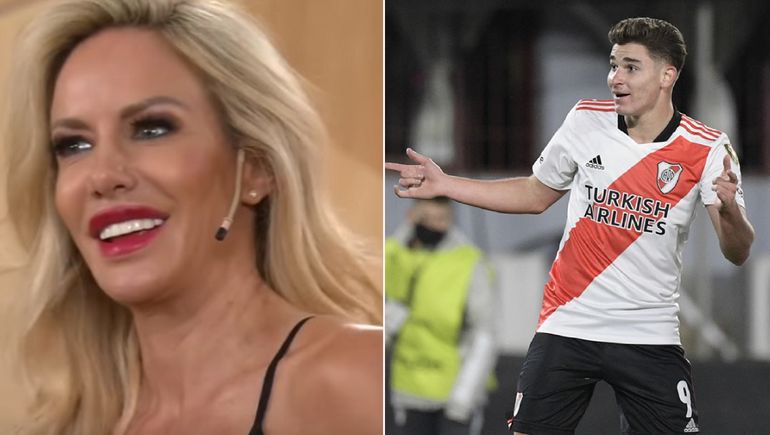 Cómo le dedica los goles Julián Álvarez a Luciana Salazar