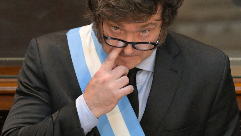 El presidente Milei utilizó duros términos en su discurso para definir a la oposición