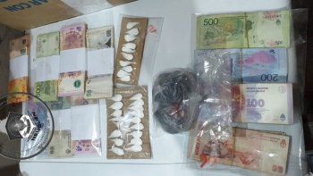 desbarataron un kiosco narco en centenario: secuestraron 60 mil pesos y cocaina