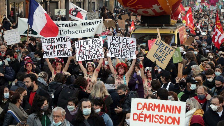 Protestas contra la ley de seguridad de Francia