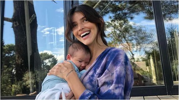 Calu Rivero contó cómo ganó su primer sueldo su hijo de dos meses: El primer chivo