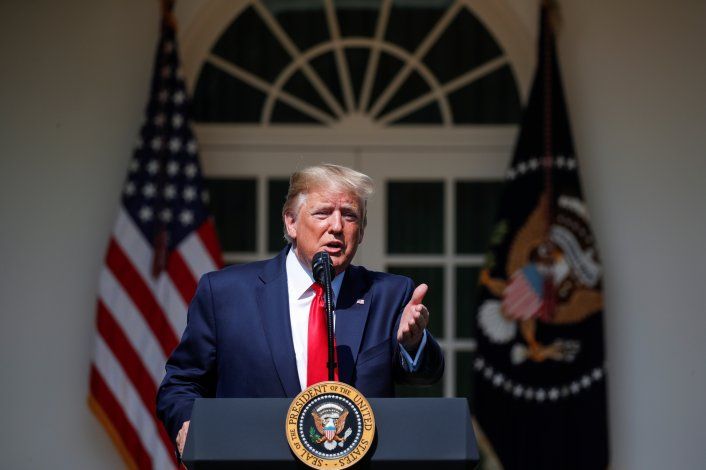 El presidente de Estados Unidos, Donald Trump, ofrece una rueda de prensa desde la Casa Blanca en Washington. ARCHIVO. Julio, 2019. REUTERS/Carlos Barria El presidente de Estados Unidos, Donald Trump, ofrece una rueda de prensa desde la Casa Blanca en Washington. ARCHIVO. Julio, 2019. REUTERS/Carlos Barria