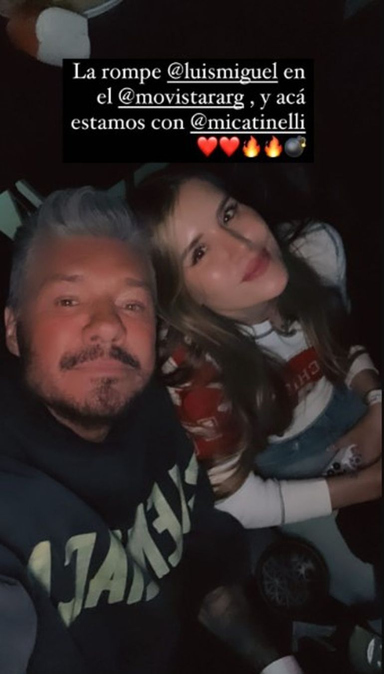 Marcelo fue al recital con sus hijos Micaela y Francisco. Marcelo fue al recital con sus hijos Micaela y Francisco.