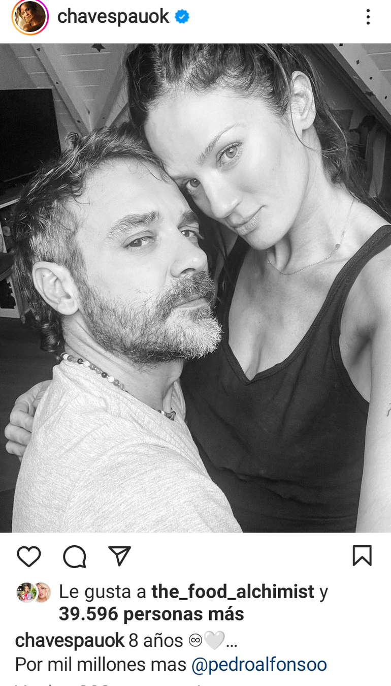 El romántico posteo que le dedicó la conductora a su marido.