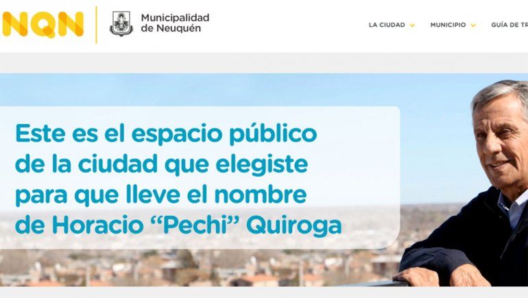 Los neuquinos eligieron qué lugar de la ciudad llevará el nombre de Horacio Pechi Quiroga