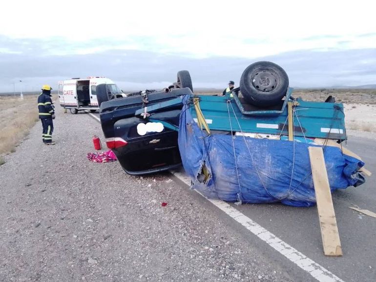 A pesar de la violencia del vuelco