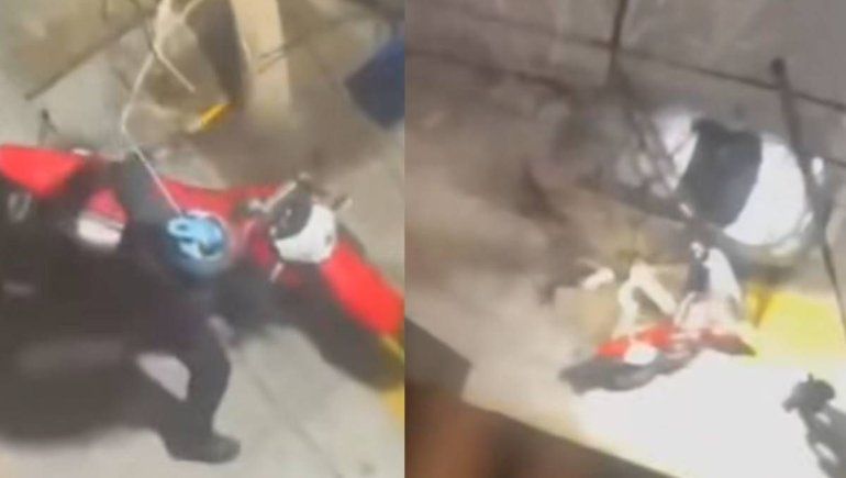 El desesperado pedido de auxilio de una vecina que evitó el robo de una moto en Neuquén: ¡Ayuda, por favor!