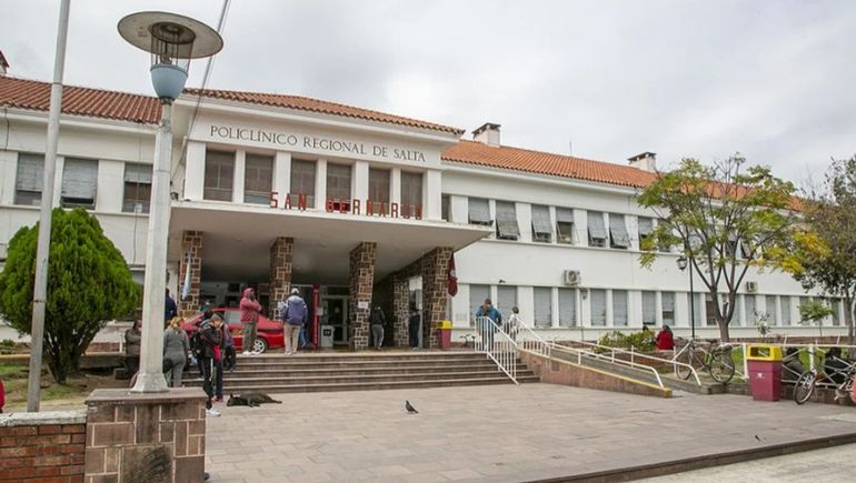 El policlínico de Salta. La atención médica será paga para los extranjeros que no revistan casos de gravedad.
