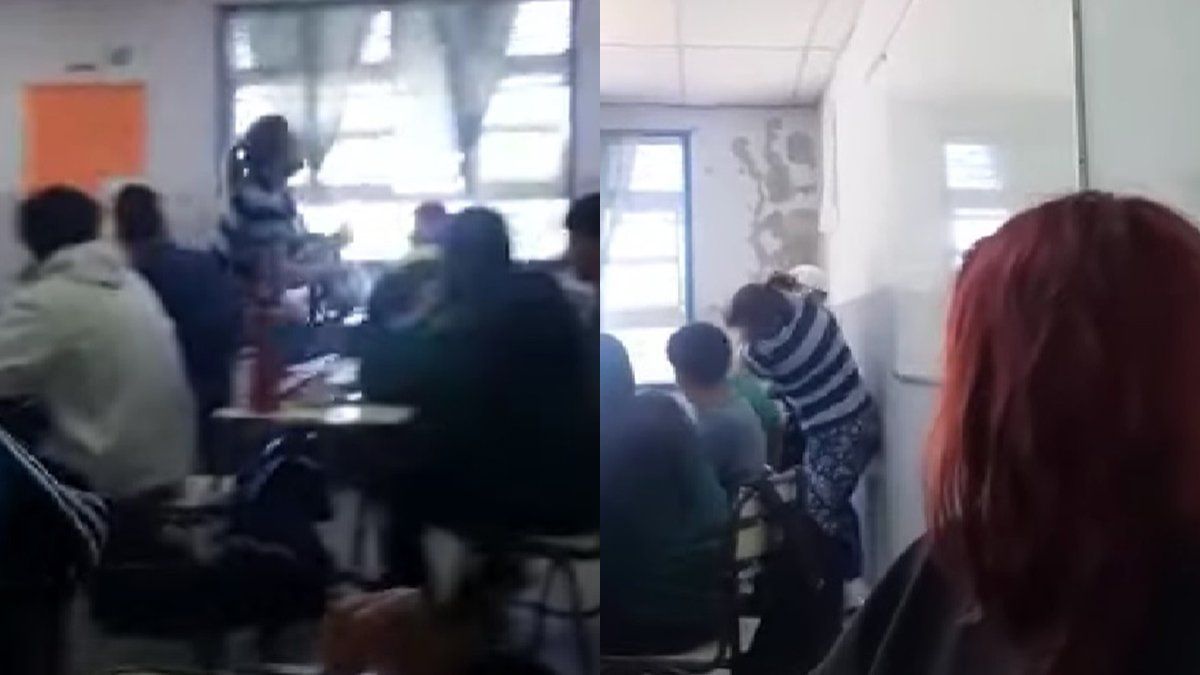 Entró al aula y golpeó a un alumno que le hacía bullying a su hijo thumbnail