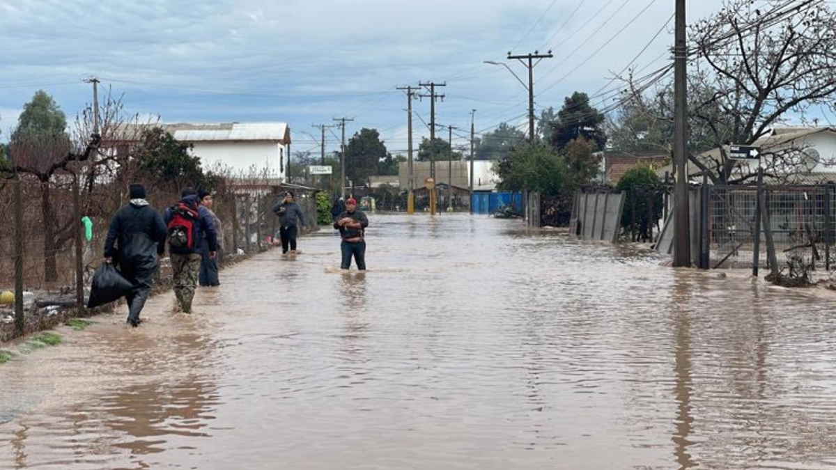 They declared a disaster area in Chile due to heavy rains