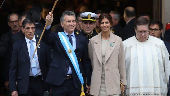 El Presidente, en la celebración de los 207 años de la Revolución de Mayo.