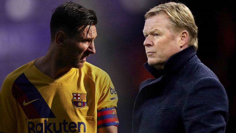 Koeman: veo feliz a Messi con el equipo
