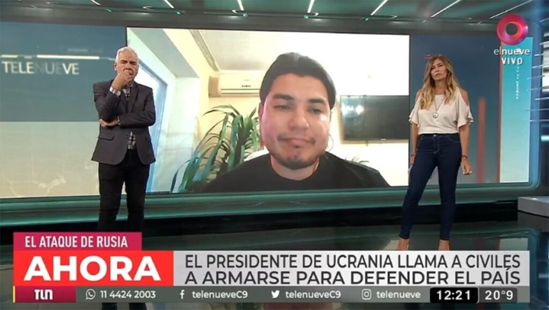 Un argentino en Ucrania: Soy de Lanús, no le tengo miedo a los misiles