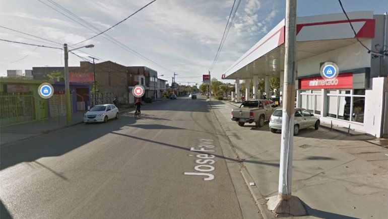 Así era el trayecto normal de calle Fava