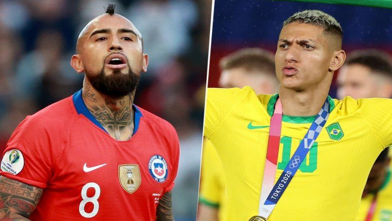 Fuerte cruce entre Vidal y Richarlison: ¿A este payaso quién lo conoce?