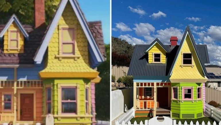 El padre del año: construyó la casa de la película Up para su hijo