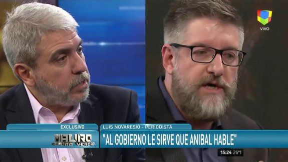 El picante cruce entre Aníbal Fernández y Luis Novaresio