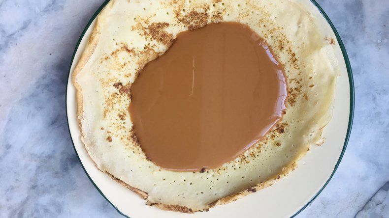 Receta: panqueques con dulce de leche