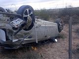 El conductor se salvó de milagro tras el vuelco en la Ruta 51.