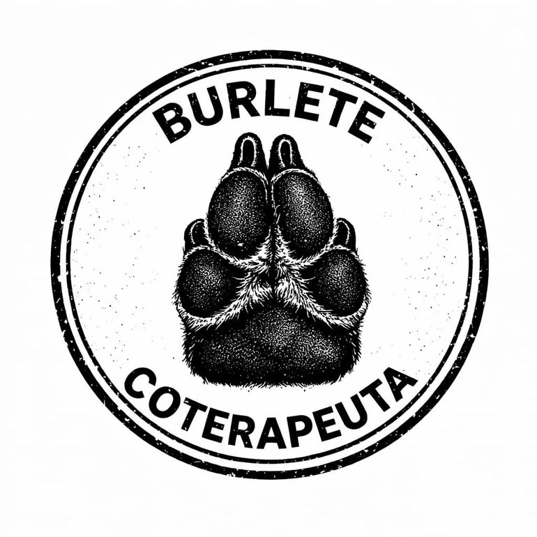 El sello que identifica la tarea que realiza este perro. El sello que identifica la tarea que realiza este perro.