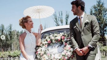 Nicole Neumann y Manu Urcera se casaron en un viñedo de Neuquén. Nicole Neumann y Manu Urcera se casaron en un viñedo de Neuquén.