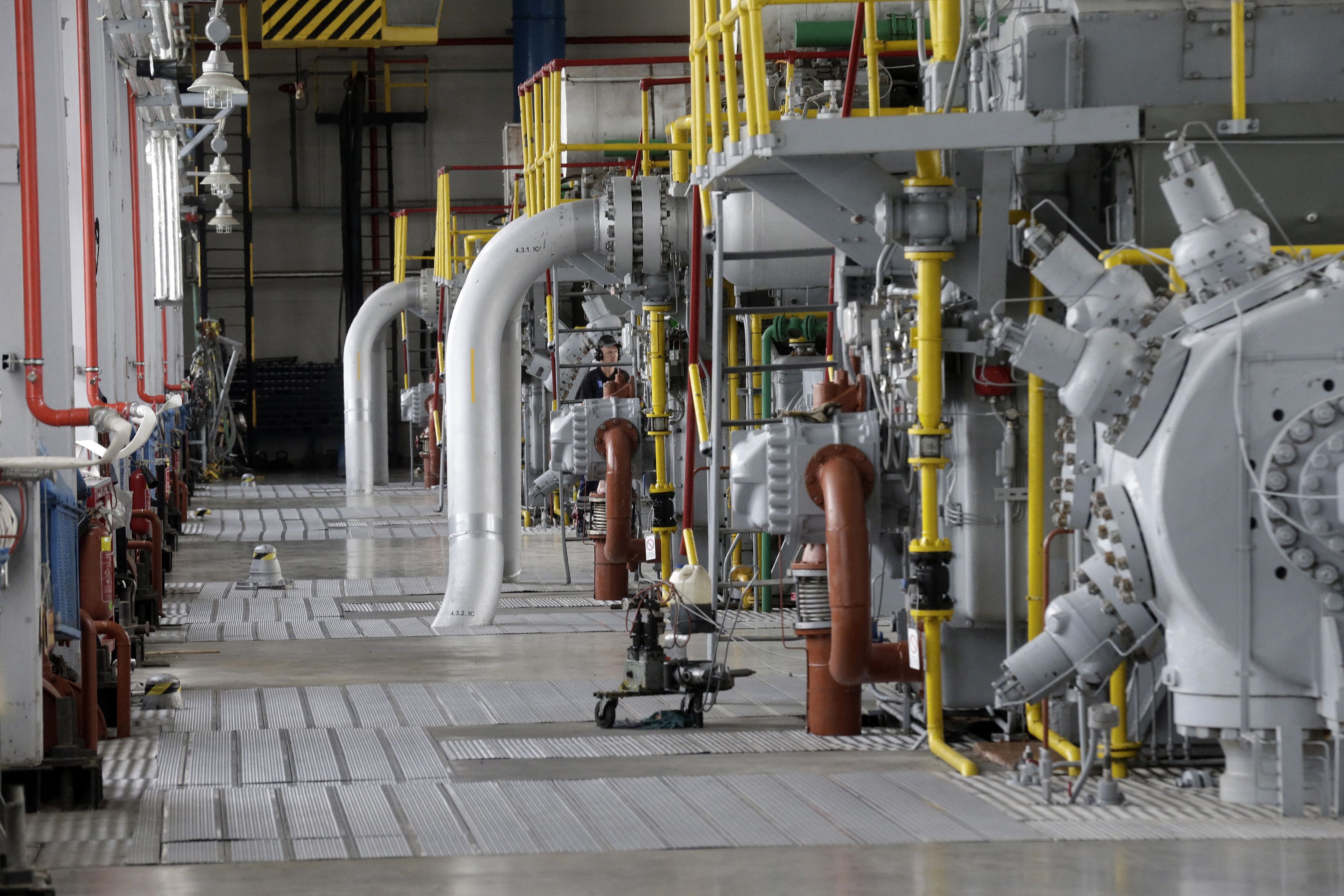 FOTO DE ARCHIVO: La principal estación de entrada de gas del almacén subterráneo de gas de Latvijas Gaze en Incukalns, 12 de agosto de 2014. REUTERS/Ints Kalnins