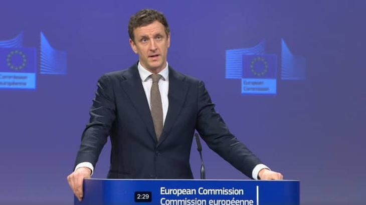 El portavoz de la Comisión Europea, Olof Gill, defendió la posicion del bloque. El portavoz de la Comisión Europea, Olof Gill, defendió la posicion del bloque.