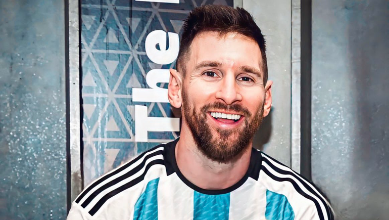 Lionel Messi y la sonrisa que no se borra después de ganar el Mundial.&nbsp;