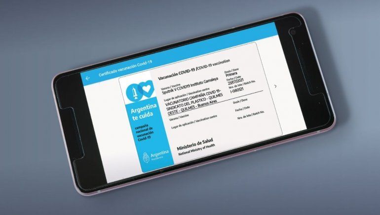 La credencial de vacunación de Mi Argentina servirá para viajar al exterior