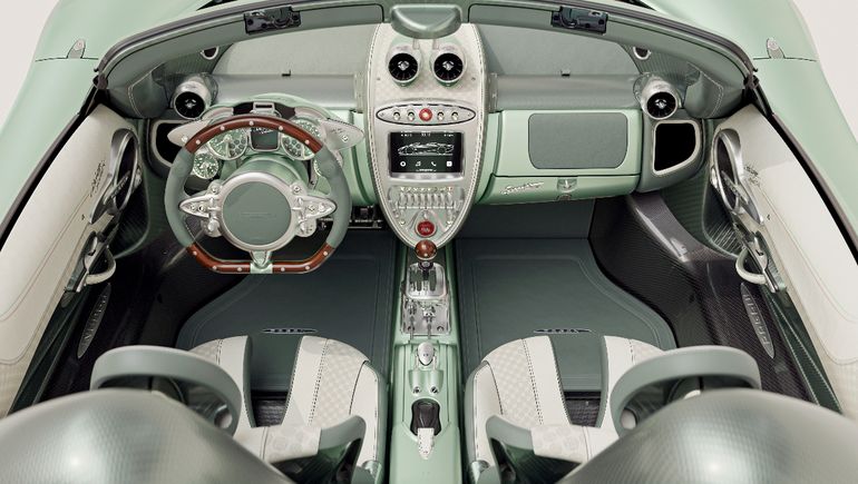 El interior de este roadster está lleno de detalles exclusivos. Foto: Pagani Automobili. El interior de este roadster está lleno de detalles exclusivos. Foto: Pagani Automobili.