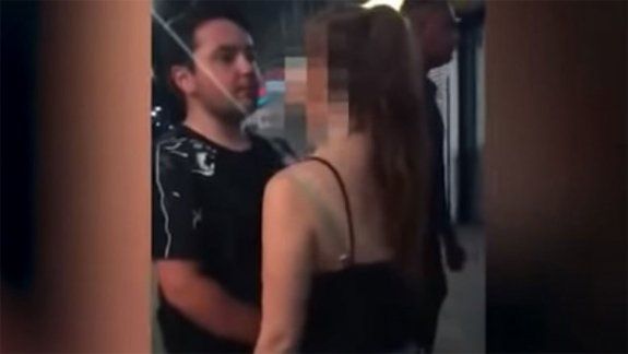 Un hombre noqueó a una mujer con dos brutales piñas