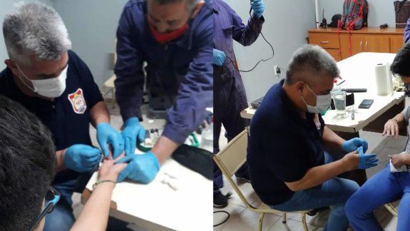 Centenario: se le trabó un anillo y se lo sacaron los Bomberos