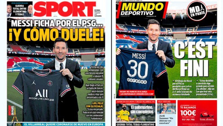 Y cómo duele, la prensa catalana llora a Leo Messi