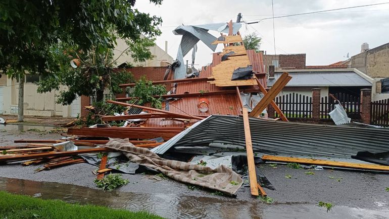 Algunas viviendas sufrieron daños totales por el temporal.