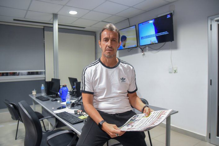 El Bocha en LMN poco antes de iniciar los trabajos para el Preolímpico.