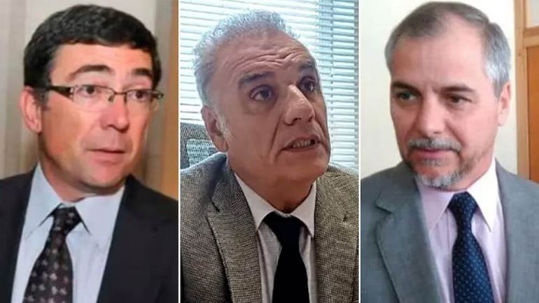 Los fiscales Javier Di Santo, Daniel Miralles y Luis Pizarro. Los fiscales Javier Di Santo, Daniel Miralles y Luis Pizarro.