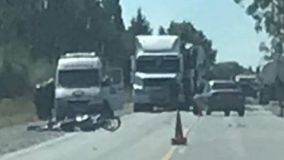 Tragedia: un motociclista murió en un brutal choque en la Ruta 151