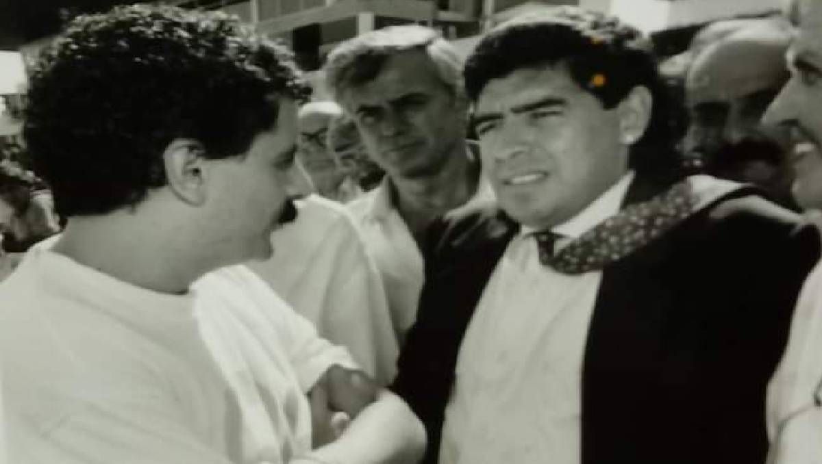 Casaccio en un mano a mano con Maradona. Luego, entrevistó a Messi.
