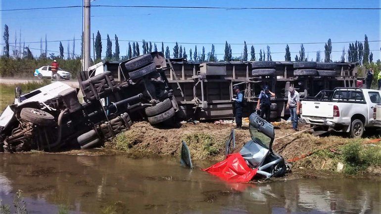 Violento choque en Ruta 151: un muerto y un herido grave
