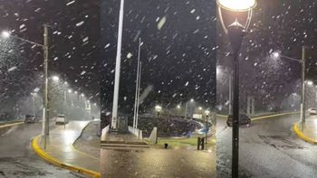 ¡se cumplio! la nieve llego este miercoles a neuquen capital: asi sigue el pronostico