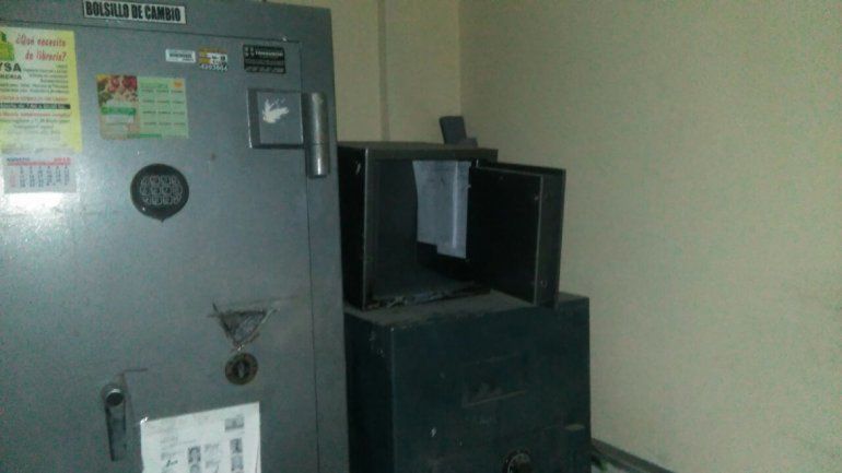 La caja fuerte forzada