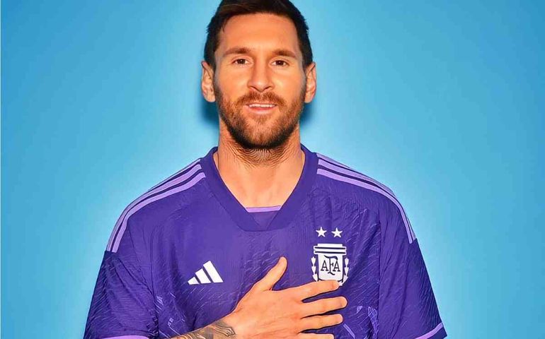 Así es la nueva camiseta suplente de la Selección Argentina para el Mundial