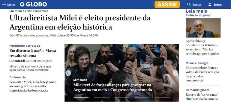 O Globo, Brasil. O Globo, Brasil.