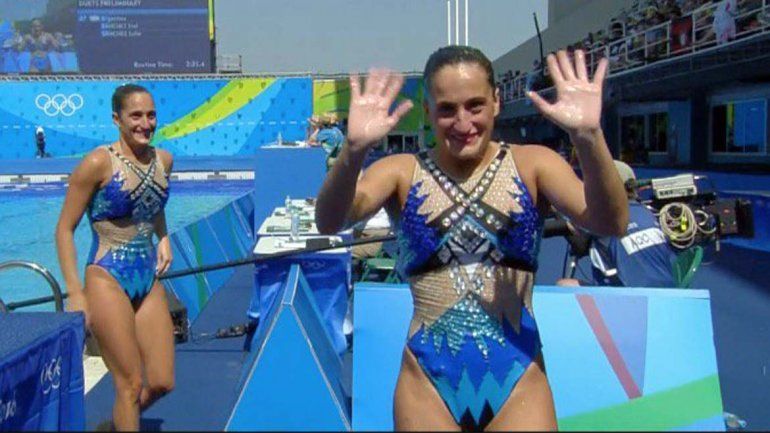 Las mellizas Sánchez terminaron 19º en nado sincronizado