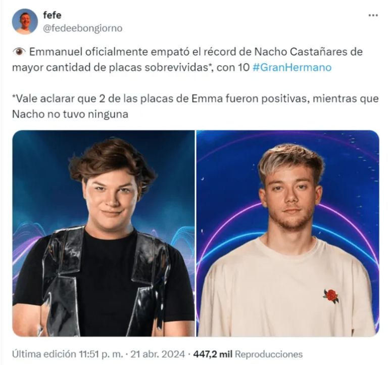 El récord de Emmanuel Vich El récord de Emmanuel Vich